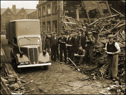 Period photo of the Emergency Food Van
