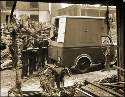 Period photo of the Emergency Food Van