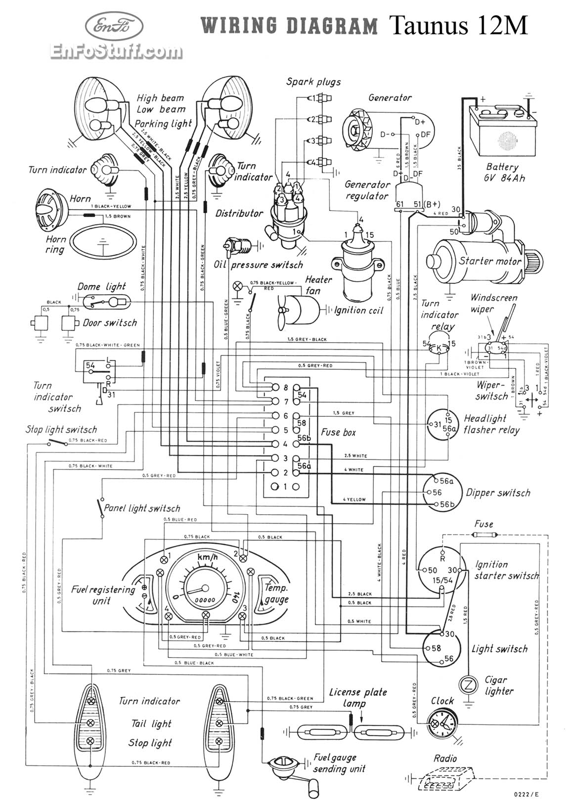 Ford consul mk2 wiring diagram #3